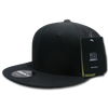 Decky 1075 Fitted Flat Bill Trucker Hat Retro Fitted Cotton Cap Mesh Back