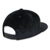 Lot of 6 Decky Corduroy Snapback Hats Flat Bill Caps Bulk