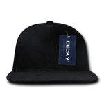 Decky 1076 - Corduroy Snapback Hat, 6 Panel Flat Bill Cap - CASE Pricing - Picture 4 of 10