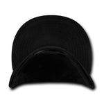Decky 1076 Corduroy Snapback Hat, 6 Panel Flat Bill Cap