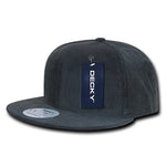 Decky 1076 - Corduroy Snapback Hat, 6 Panel Flat Bill Cap - Picture 9 of 12