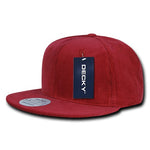 Decky 1076 - Corduroy Snapback Hat, 6 Panel Flat Bill Cap - Picture 12 of 12