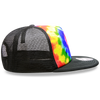 Decky 1079 5 Panel Tie Dye Trucker Hat, Tiedye Flat Bill Hat, Snapback - CASE Pricing