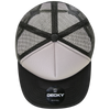 Decky 1080 5 Panel Structured Foam Trucker Cap, Heavy Duty Trucker Hat, Flat Bill