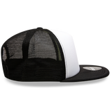 Decky 1080 5 Panel Structured Foam Trucker Cap, Heavy Duty Trucker Hat, Flat Bill - CASE Pricing