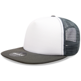 Decky 1080 5 Panel Structured Foam Trucker Cap, Heavy Duty Trucker Hat, Flat Bill - CASE Pricing