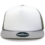 Decky 1080 5 Panel Structured Foam Trucker Cap, Heavy Duty Trucker Hat, Flat Bill - CASE Pricing