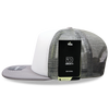 Decky 1080 5 Panel Structured Foam Trucker Cap, Heavy Duty Trucker Hat, Flat Bill