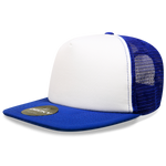 Decky 1080 5 Panel Structured Foam Trucker Cap, Heavy Duty Trucker Hat, Flat Bill - CASE Pricing