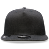 Decky 1082 5 Panel Denim Trucker Hat, Flat Bill Mesh Back Cap