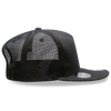 Decky 1082 5 Panel Denim Trucker Hat, Flat Bill Mesh Back Cap