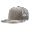 Decky 1082 5 Panel Denim Trucker Hat, Flat Bill Mesh Back Cap