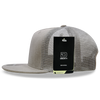 Decky 1082 5 Panel Denim Trucker Hat, Flat Bill Mesh Back Cap