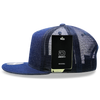 Decky 1082 5 Panel Denim Trucker Hat, Flat Bill Mesh Back Cap