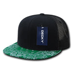 Decky 1083 Bandanna Bill Trucker Hat, 6 Panel Paisley Trucker Cap - CASE Pricing