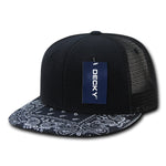 Decky 1083 Bandanna Bill Trucker Hat, 6 Panel Paisley Trucker Cap - CASE Pricing