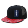 Decky 1083 Bandanna Bill Trucker Hat, 6 Panel Paisley Trucker Cap - CASE Pricing