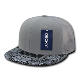 Decky 1083 Bandanna Bill Trucker Hat, 6 Panel Paisley Trucker Cap - CASE Pricing