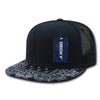 Decky 1083 Bandanna Bill Trucker Hat, 6 Panel Paisley Trucker Cap - CASE Pricing