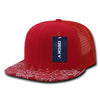 Decky 1083 Bandanna Bill Trucker Hat, 6 Panel Paisley Trucker Cap - CASE Pricing