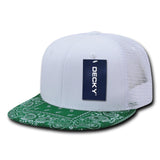 Decky 1083 Bandanna Bill Trucker Hat, 6 Panel Paisley Trucker Cap - CASE Pricing