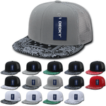 Decky 1083 - Bandanna Bill Trucker Hat, 6 Panel Paisley Trucker Cap - Picture 1 of 19