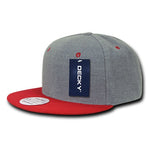 Decky 1087 - Melton Wool Snapback Hat, 6 Panel Melton Snapback Cap - Picture 6 of 11