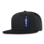 Decky 1087 - Melton Wool Snapback Hat, 6 Panel Melton Snapback Cap - Picture 8 of 11
