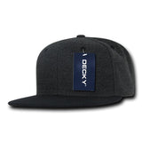 Decky 1087 Melton Wool Snapback Hat, 6 Panel Melton Snapback Cap - CASE Pricing