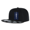 Decky 1095 Checkered Bill Snapback Hat, 6 Panel Flat Bill Check Pattern Cap