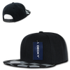 Decky 1095 Checkered Bill Snapback Hat, 6 Panel Flat Bill Check Pattern Cap