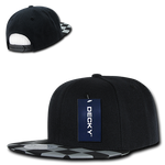Decky 1095 - Checkered Bill Snapback Hat, 6 Panel Flat Bill Check Pattern Cap - CASE Pricing - Picture 10 of 20