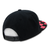 Decky 1095 Checkered Bill Snapback Hat, 6 Panel Flat Bill Check Pattern Cap