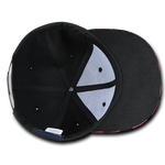 Decky 1095 - Checkered Bill Snapback Hat, 6 Panel Flat Bill Check Pattern Cap - CASE Pricing - Picture 7 of 20