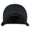 Decky 1095 Checkered Bill Snapback Hat, 6 Panel Flat Bill Check Pattern Cap
