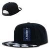 Decky 1095 Checkered Bill Snapback Hat, 6 Panel Flat Bill Check Pattern Cap - CASE Pricing
