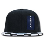 Decky 1095 - Checkered Bill Snapback Hat, 6 Panel Flat Bill Check Pattern Cap - CASE Pricing - Picture 18 of 20