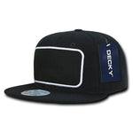 Decky 1096 Patch Snapback Hat, 6 Panel Flat Bill Cap - CASE Pricing