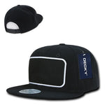 Decky 1096 - Patch Snapback Hat, 6 Panel Flat Bill Cap - Picture 3 of 9