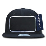Decky 1096 - Patch Snapback Hat, 6 Panel Flat Bill Cap - Picture 5 of 9