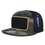 Decky 1096 - Patch Snapback Hat, 6 Panel Flat Bill Cap - Picture 8 of 9