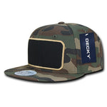 Decky 1096 - Patch Snapback Hat, 6 Panel Flat Bill Cap - Picture 9 of 9