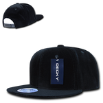Decky 1097 - Velvet Snapback Hat, 6 Panel Velvet Flat Bill Cap - Picture 4 of 22