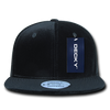 Decky 1097 Velvet Snapback Hat, 6 Panel Velvet Flat Bill Cap