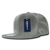 Decky 1097 Velvet Snapback Hat, 6 Panel Velvet Flat Bill Cap