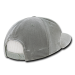 Decky 1097 - Velvet Snapback Hat, 6 Panel Velvet Flat Bill Cap - Picture 10 of 22