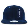 Decky 1097 Velvet Snapback Hat, 6 Panel Velvet Flat Bill Cap