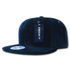 Decky 1097 Velvet Snapback Hat, 6 Panel Velvet Flat Bill Cap - CASE Pricing