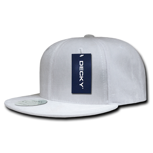 Decky 1097 Velvet Snapback Hat, 6 Panel Velvet Flat Bill Cap - CASE Pricing