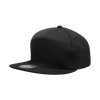 Decky 1098 7 Panel Flat Bill Hat, Snapback, 7 Panel High Profile Structured Cap